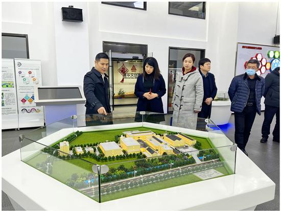 淮南市田家庵區(qū)區(qū)委常委、副區(qū)長張曙暉 考察建華文創(chuàng)集團