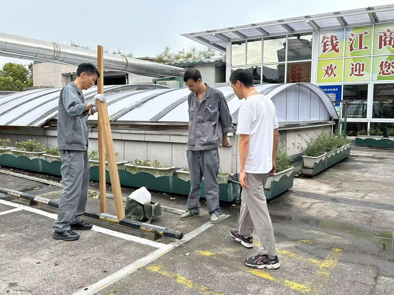 風(fēng)雨退去，安全先行！錢(qián)江商城開(kāi)展安全巡查工作