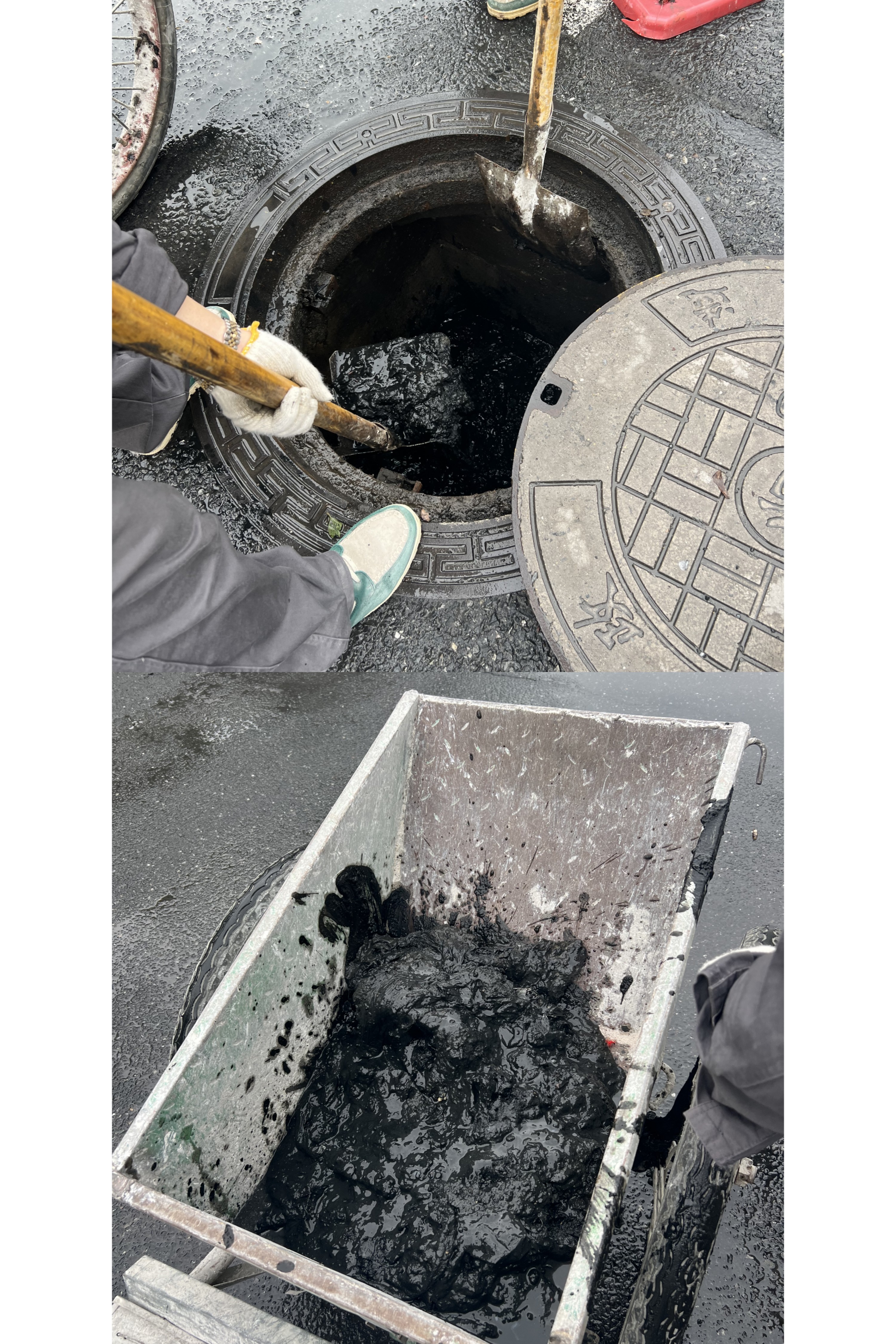 水晶城開展井道清淤保障雨季排水暢通